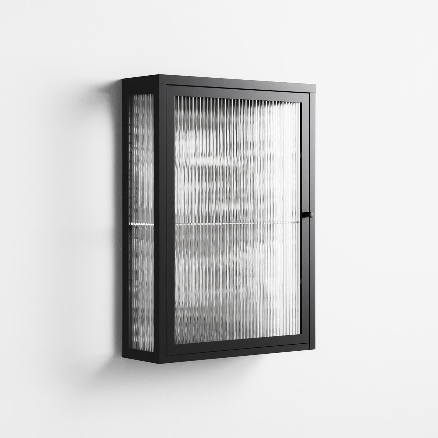 Flight Of Fancy - Wall Cabinet - Diana Catchpole - Antracite - Reeded glass