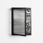 Flight Of Fancy 3 - Wall Cabinet - Diana Catchpole - Antracite - Reeded glass