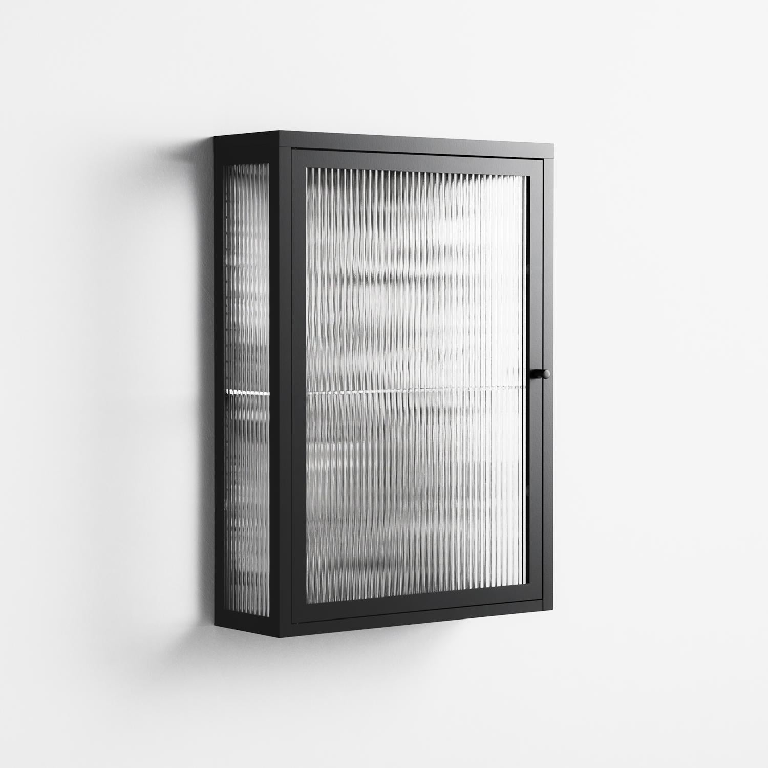 Flight Of Fancy 3 - Wall Cabinet - Diana Catchpole - Antracite - Reeded glass
