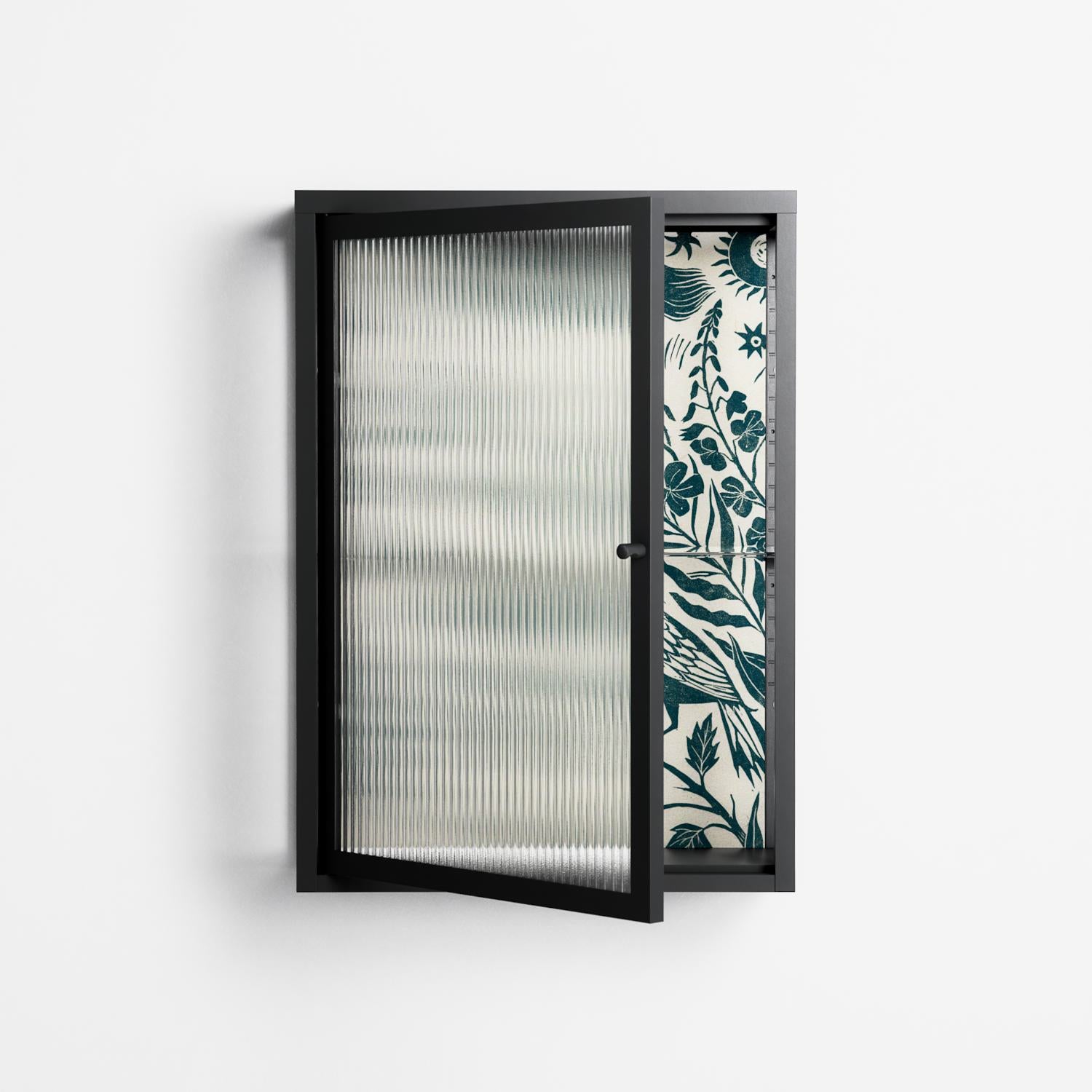 Ode to Summer 3 - Wall Cabinet - Diana Catchpole - Antracite - Reeded glass
