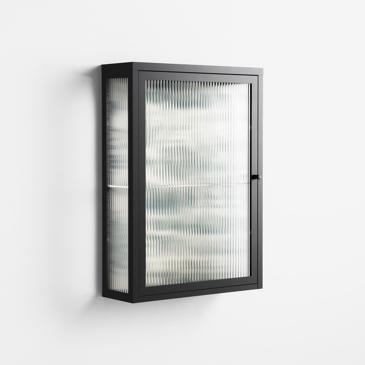 Ode to Summer 3 - Wall Cabinet - Diana Catchpole - Antracite - Reeded glass