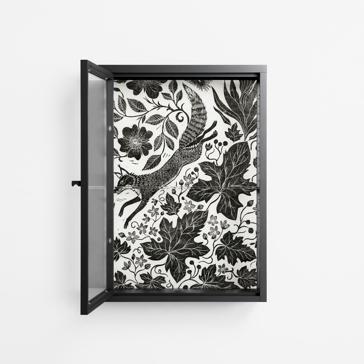 Ode to Summer 4 - Wall Cabinet - Diana Catchpole - Antracite - Reeded glass