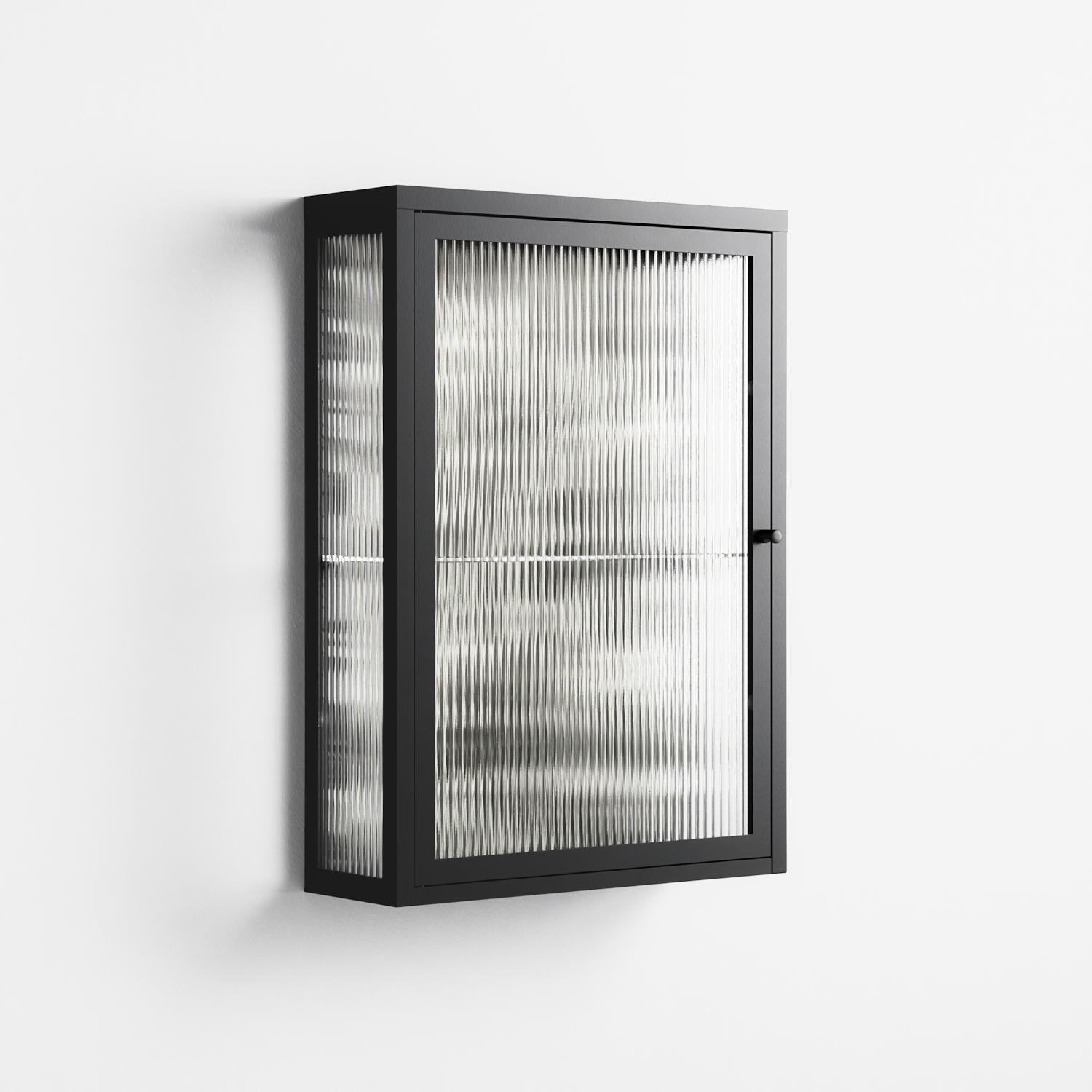 Ode to Summer 4 - Wall Cabinet - Diana Catchpole - Antracite - Reeded glass