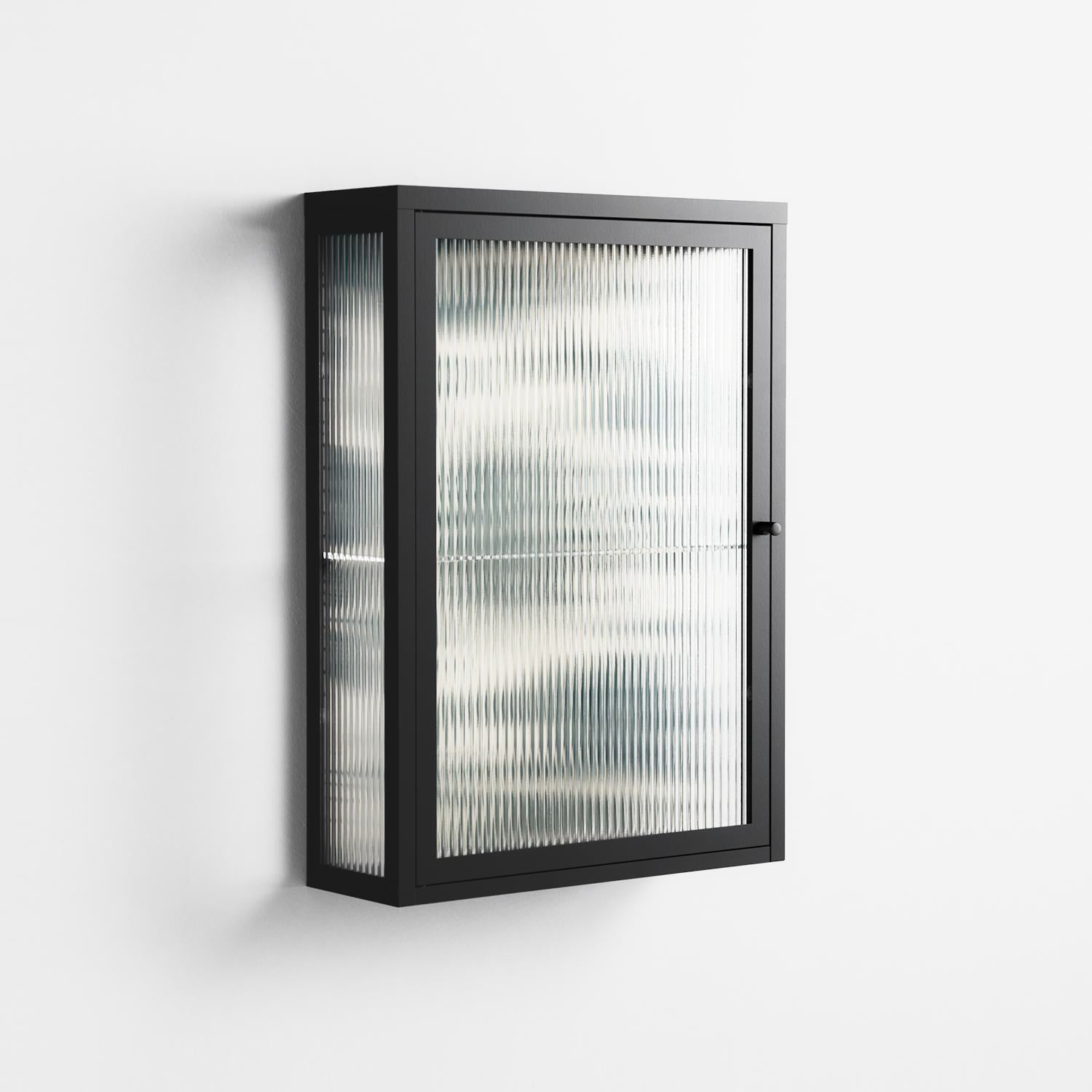 Ode to Summer 6 - Wall Cabinet - Diana Catchpole - Antracite - Reeded glass