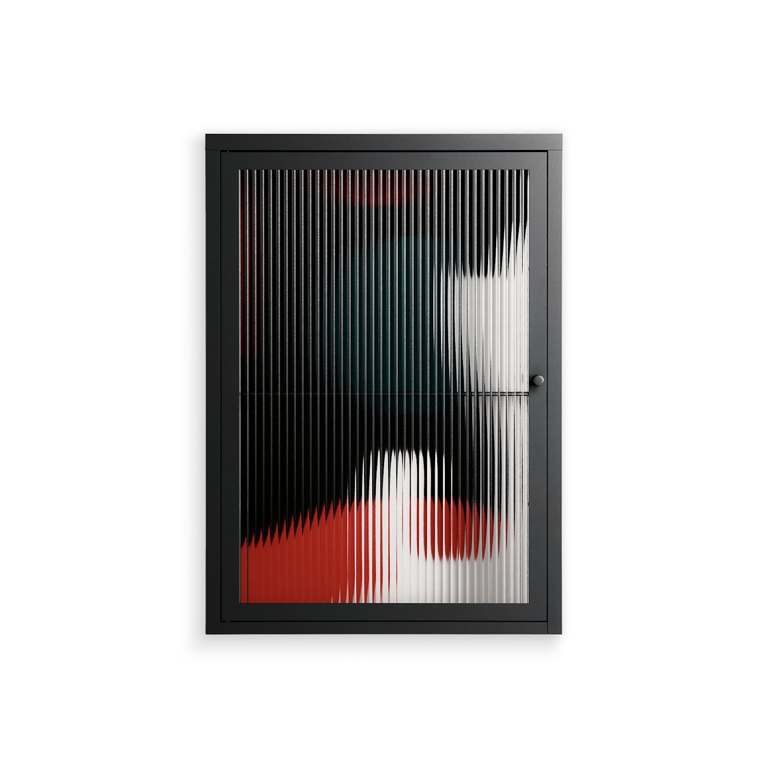 Plume - Wall Cabinet - Rikki Hewitt - Antracite - Reeded glass
