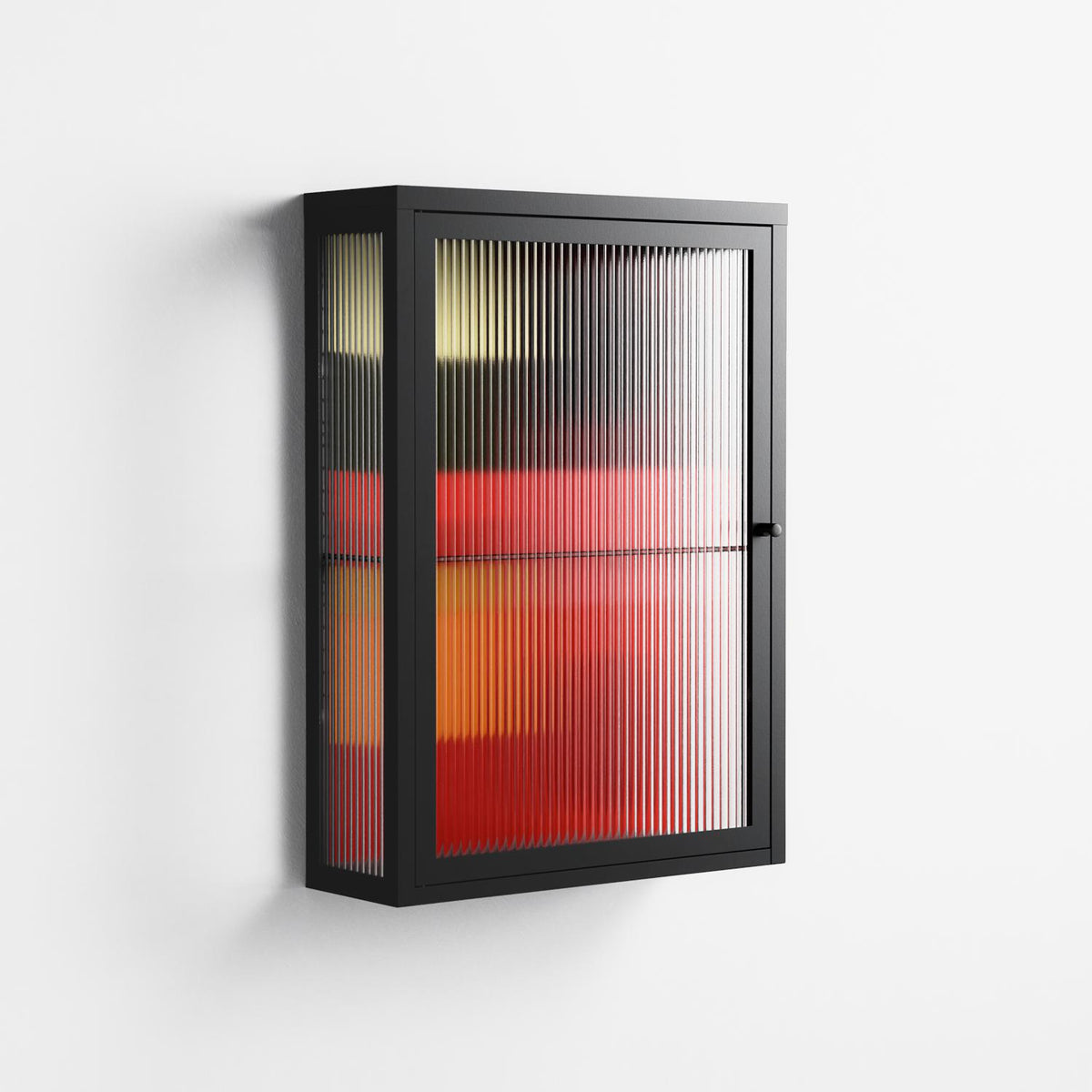 Turnstile - Wall Cabinet - Rikki Hewitt - Antracite - Reeded glass