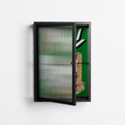 Paisaje - Wall Cabinet - Naia Escribano - Antracite - Reeded glass
