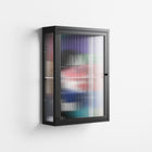 Chained To Perception - Wall Cabinet - Mathilda Kienast - Antracite - Reeded glass