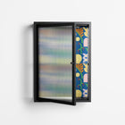 Shapes Blue - Wall Cabinet - Lydia Greaves - Antracite - Reeded glass