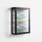 Shapes Blue - Wall Cabinet - Lydia Greaves - Antracite - Reeded glass