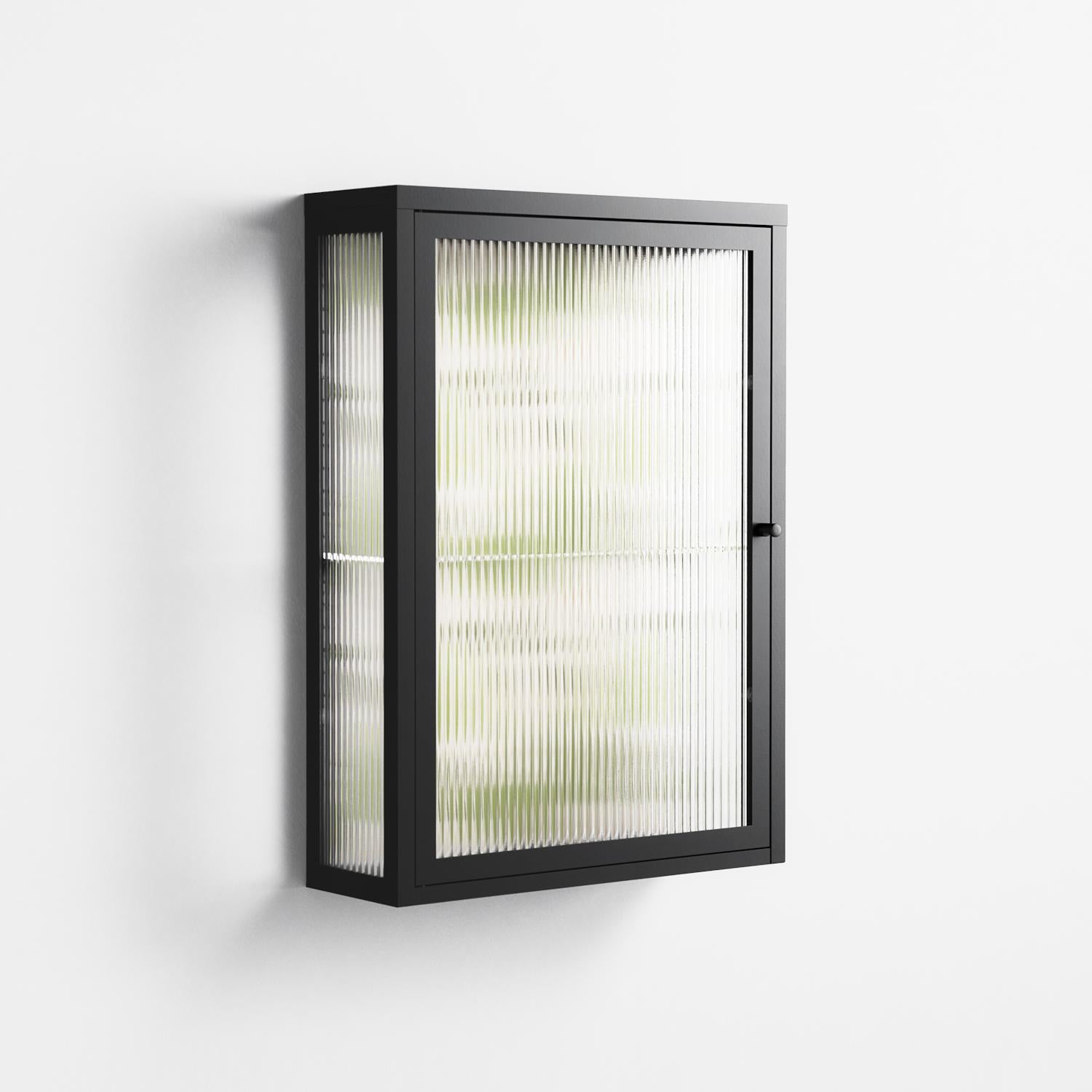 Pears - Wall Cabinet - Lydia Greaves - Antracite - Reeded glass
