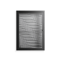 Rectangle In Rectangle - Wall Cabinet - Guido De Boer - Antracite - Reeded glass