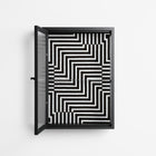 Rectangle In Rectangle - Wall Cabinet - Guido De Boer - Antracite - Reeded glass
