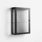 Rectangle In Rectangle - Wall Cabinet - Guido De Boer - Antracite - Reeded glass