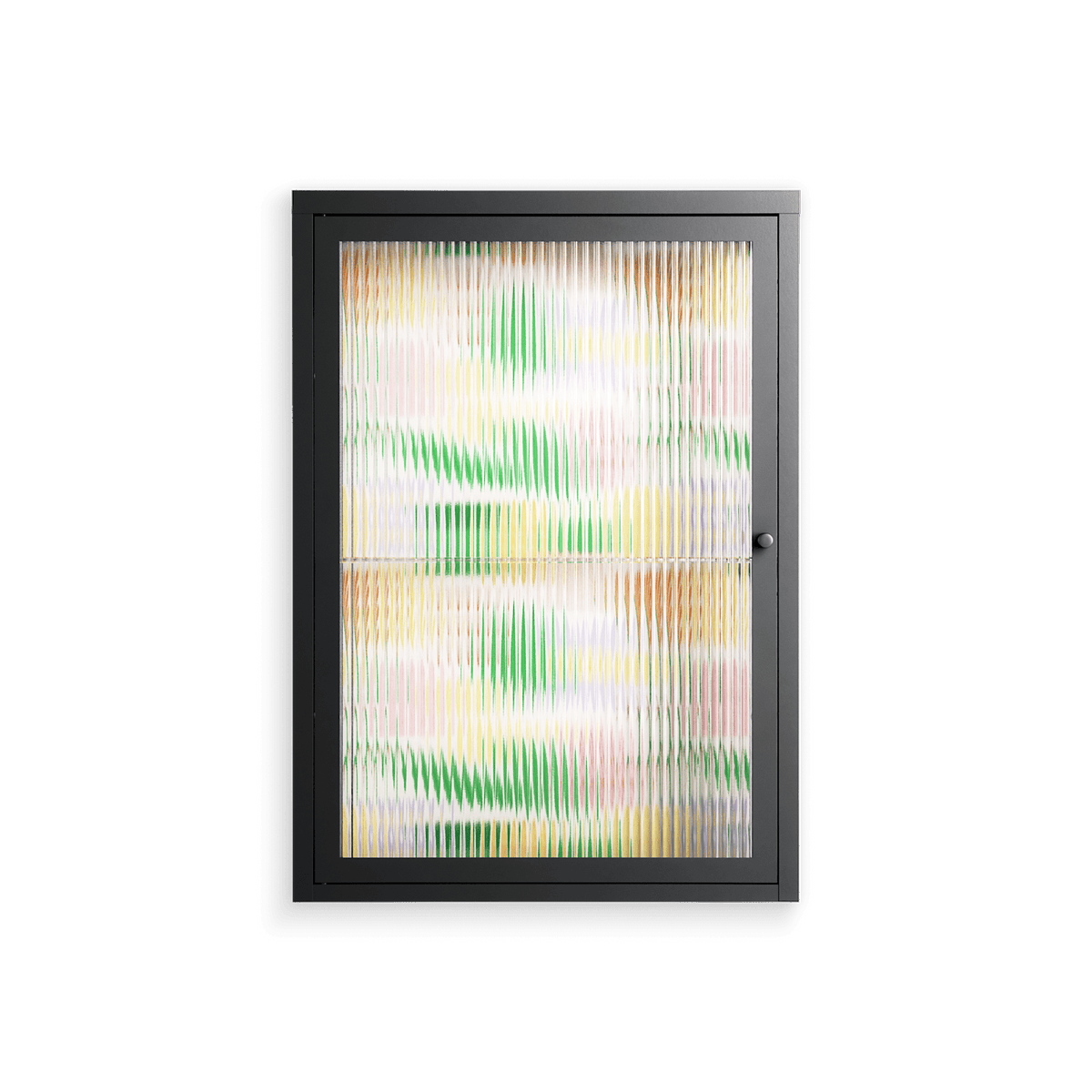 Shapes Cream - Wall Cabinet - Lydia Greaves - Antracite - Reeded glass