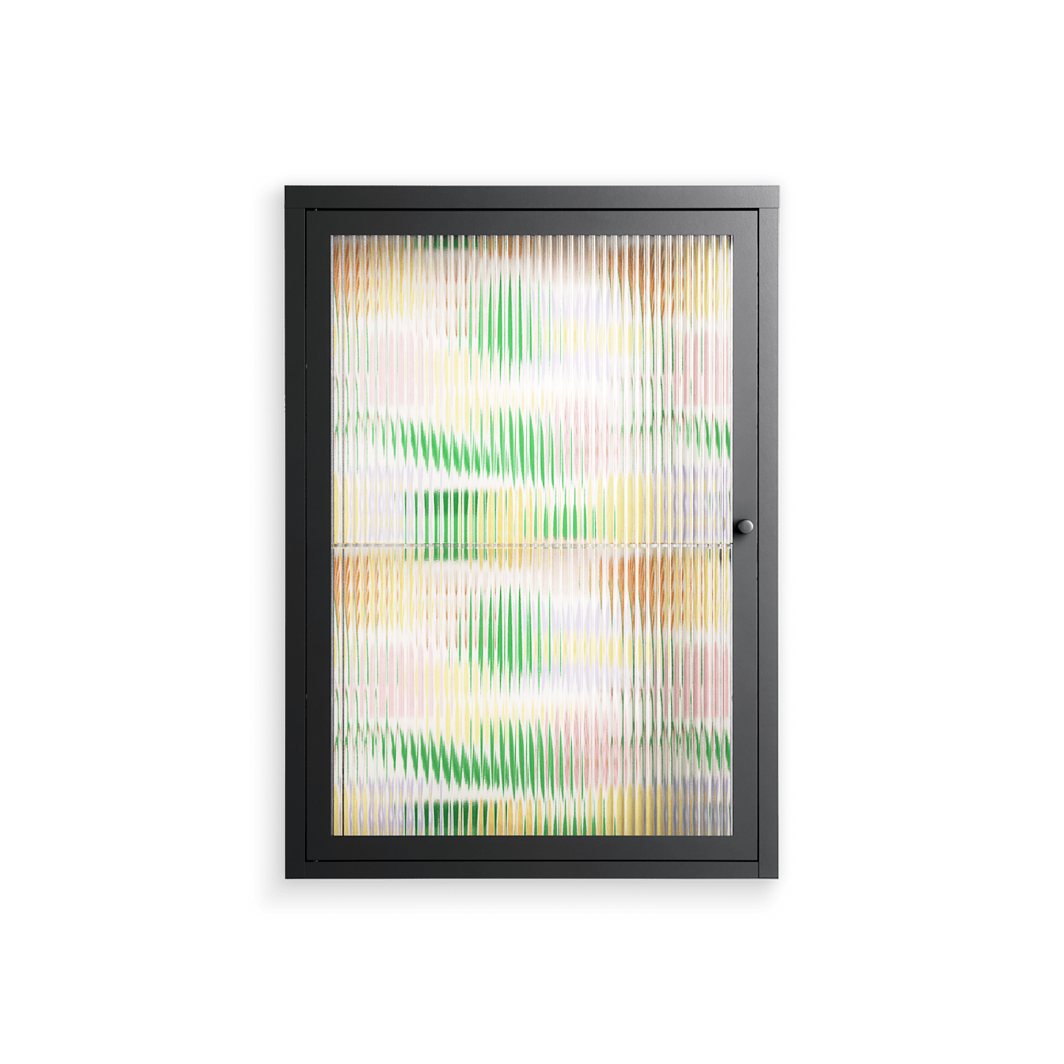 Shapes Cream - Wall Cabinet - Lydia Greaves - Antracite - Reeded glass