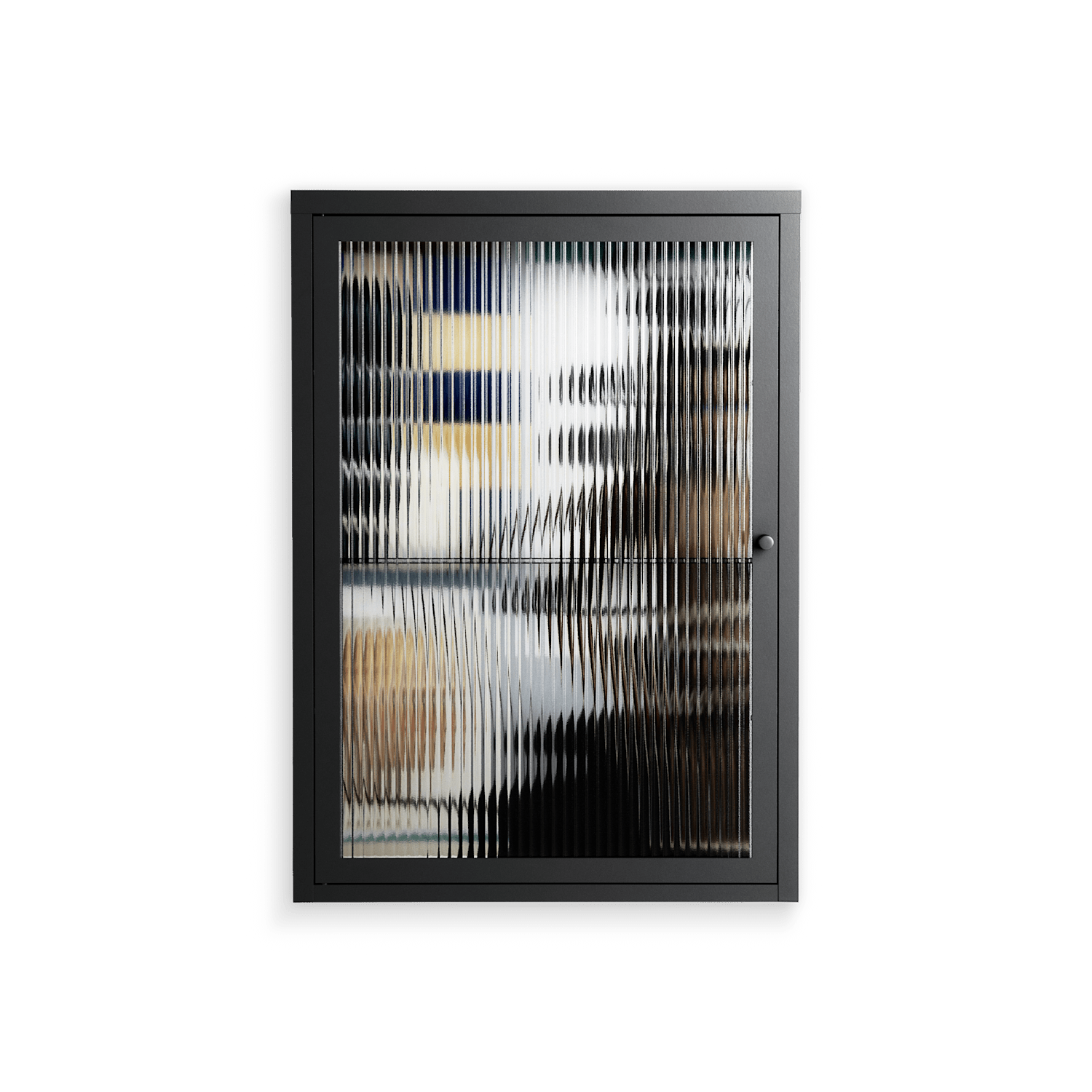 Dreaming With Open Eyes - Wall Cabinet - Sophie Goudman-Peachey - Antracite - Reeded glass