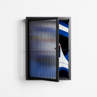 Beyond The Veil Of Consciousness - Wall Cabinet - Mathilda Kienast - Antracite - Reeded glass