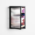 Fragments Of A Painted Souls - Wall Cabinet - Mathilda Kienast - Antracite - Reeded glass