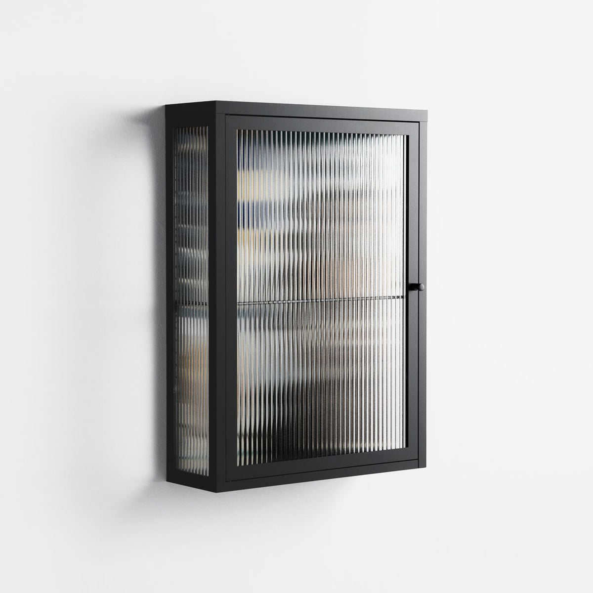 Dreaming With Open Eyes - Wall Cabinet - Sophie Goudman-Peachey - Antracite - Reeded glass