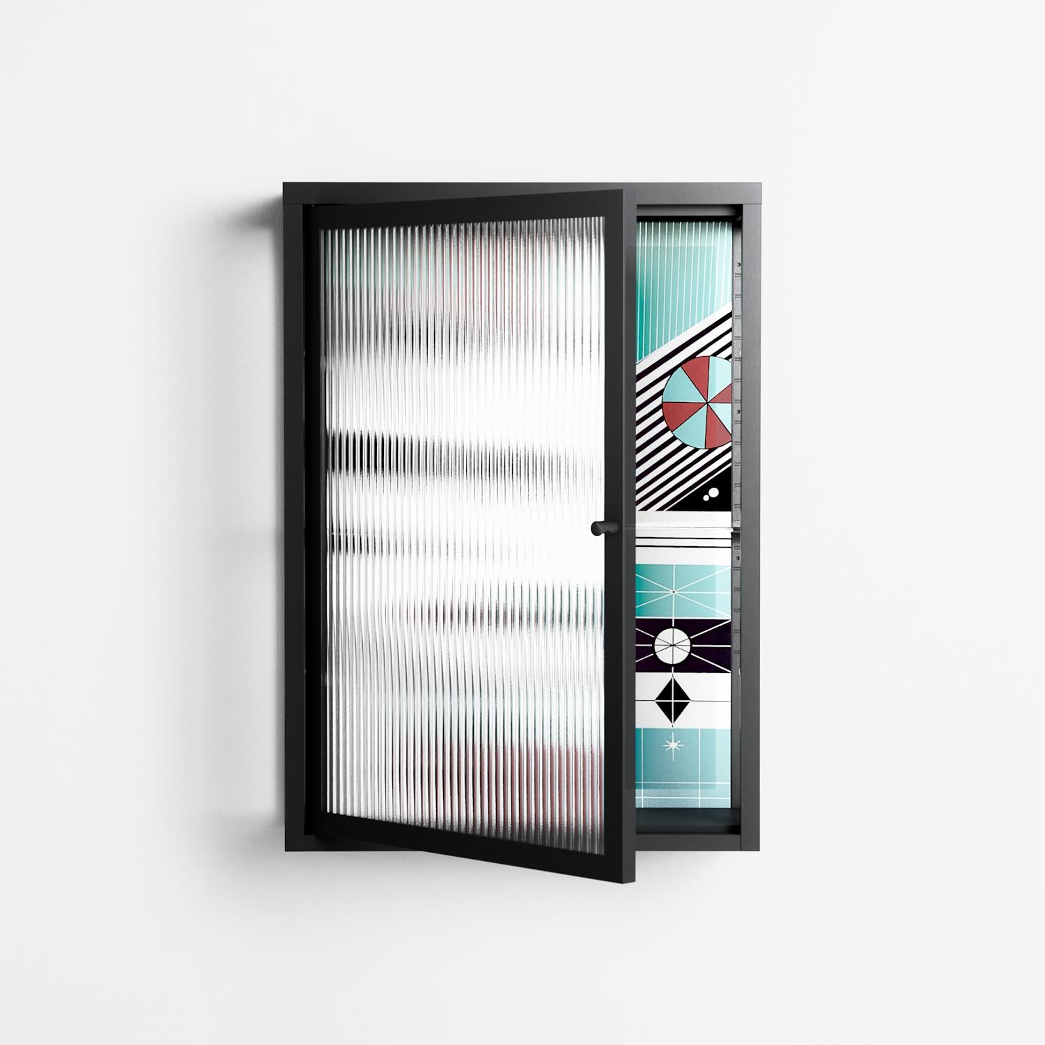 The Dessolution - Wall Cabinet - Mathilda Kienast - Antracite - Reeded glass