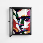 Fragments Of A Painted Souls - Wall Cabinet - Mathilda Kienast - Antracite - Reeded glass