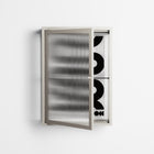 Black Waves - Wall Cabinet - Alexander Khabbazi - Pebble - Reeded glass
