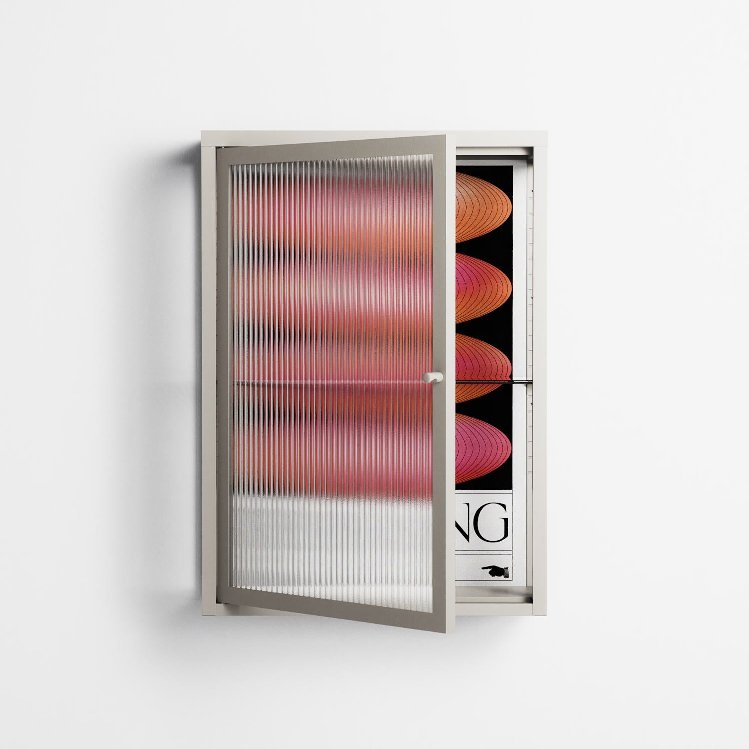 Repeating - Wall Cabinet - Alexander Khabbazi - Pebble - Reeded glass