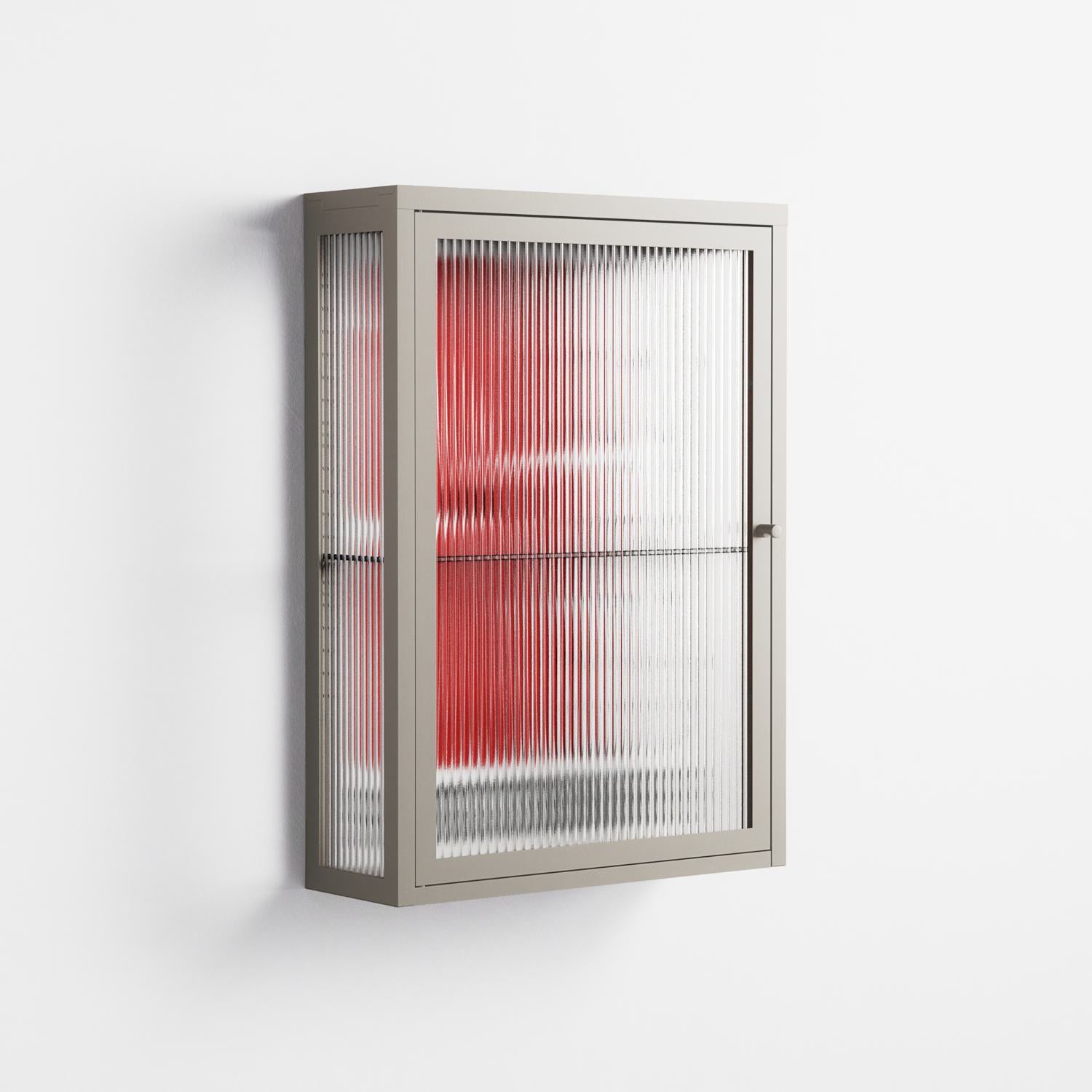 Spring to Summer - Wall Cabinet - Alexander Khabbazi - Pebble - Reeded glass