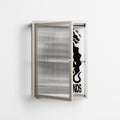 Hounds  - Wall Cabinet - Alexander Khabbazi - Pebble - Reeded glass