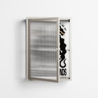 Hounds  - Wall Cabinet - Alexander Khabbazi - Pebble - Reeded glass