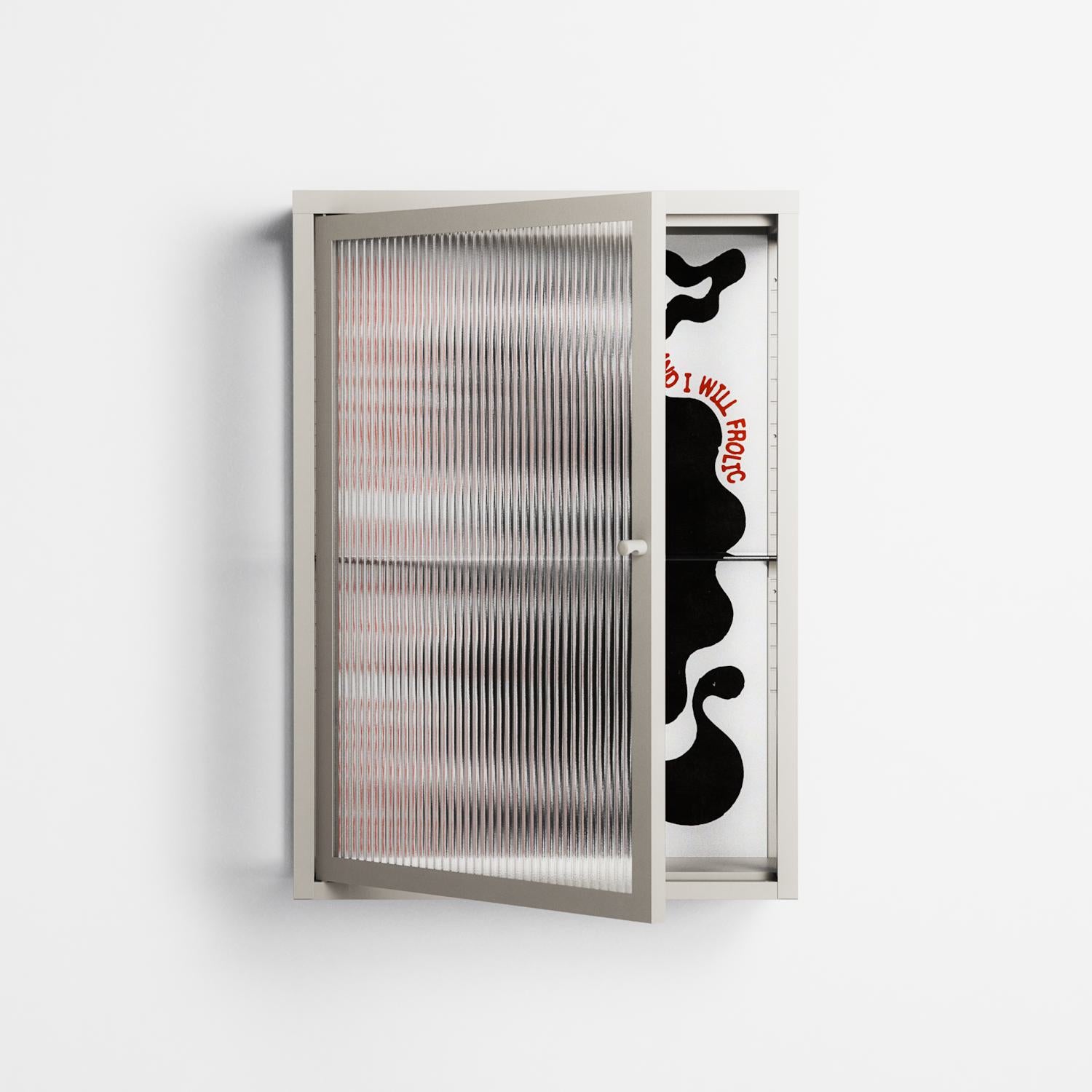 Spring Will Come - Wall Cabinet - Alexander Khabbazi - Pebble - Reeded glass