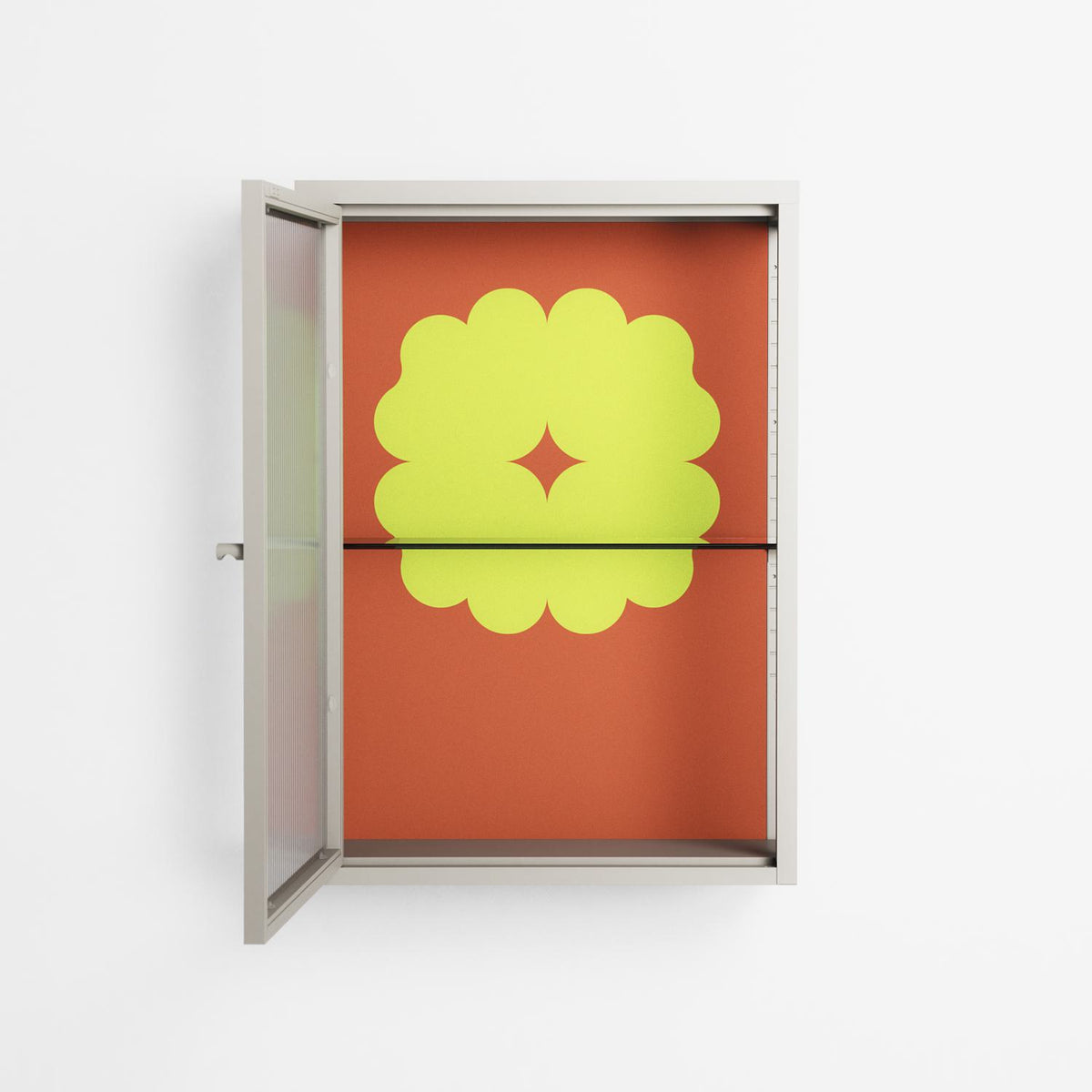 Fernis - Wall Cabinet - Linus Lohoff - Pebble - Reeded glass