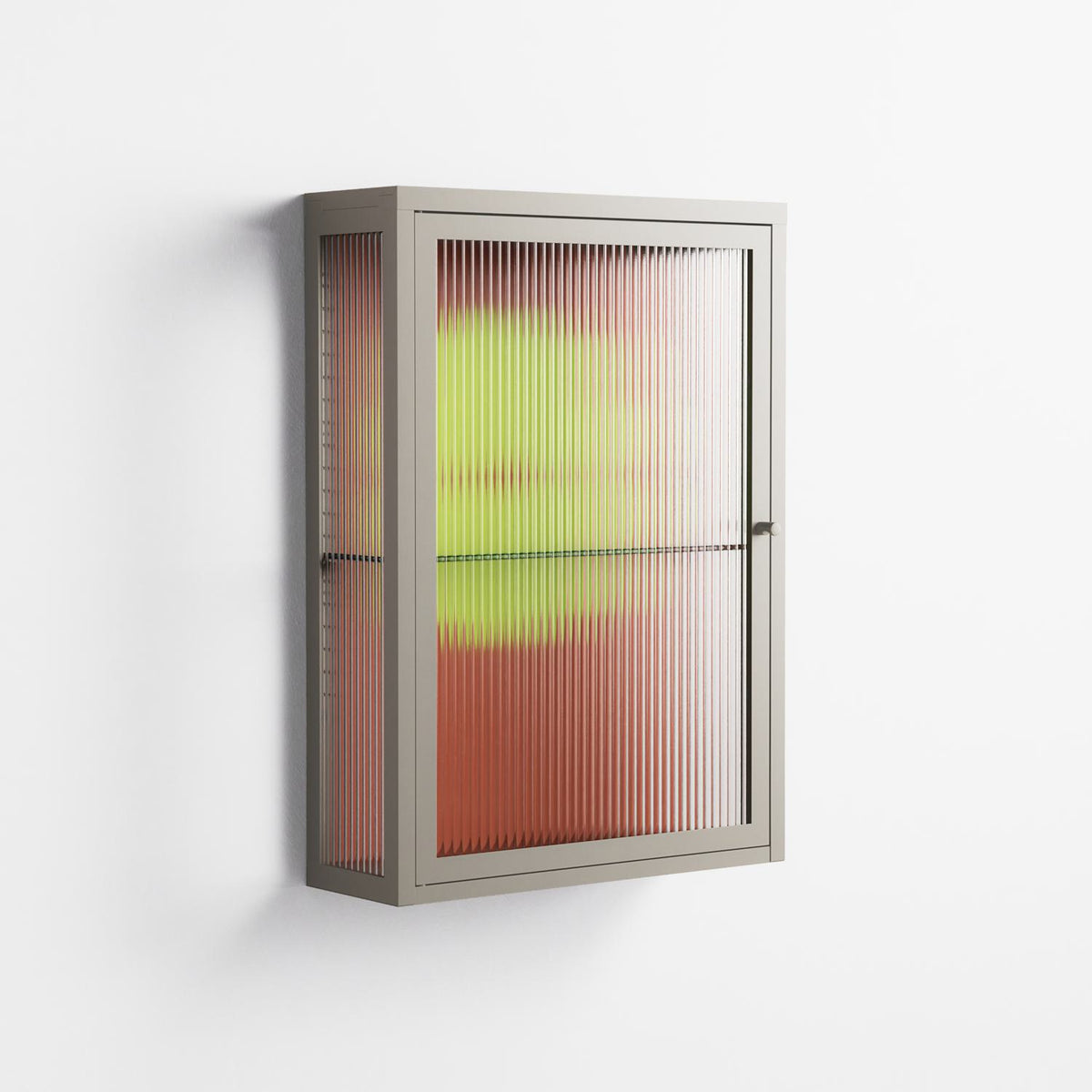 Fernis - Wall Cabinet - Linus Lohoff - Pebble - Reeded glass