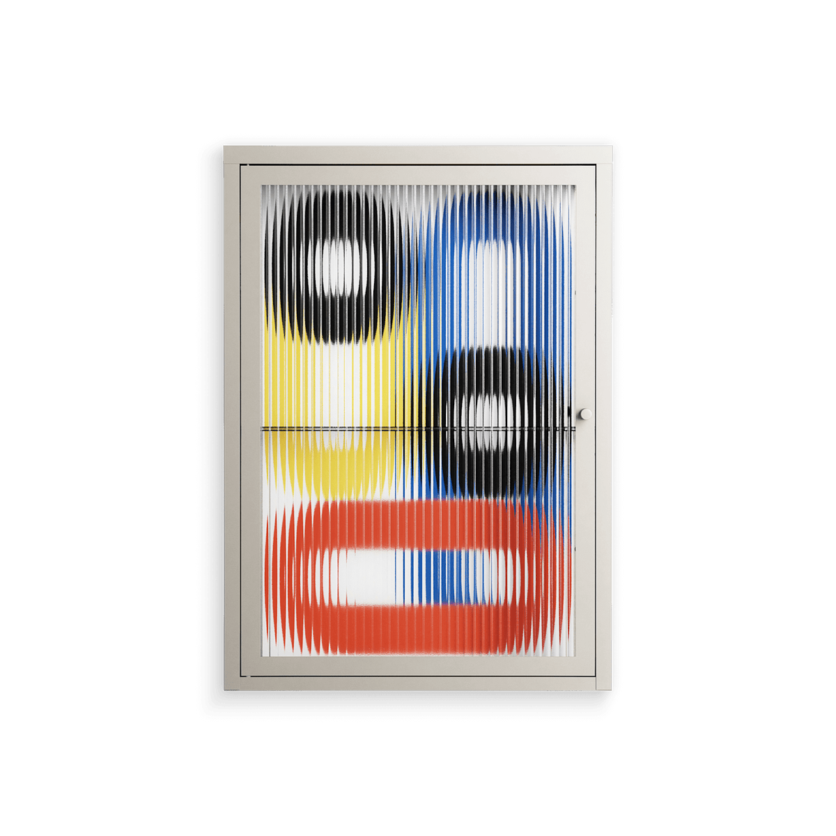 Arial - Wall Cabinet - Vratislav Pecka - Pebble - Reeded glass