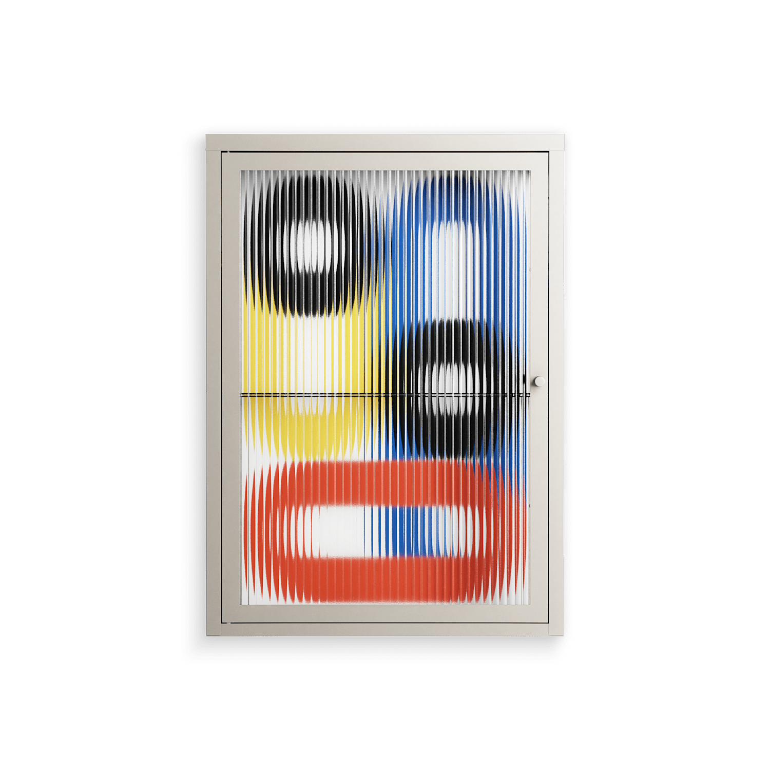 Arial - Wall Cabinet - Vratislav Pecka - Pebble - Reeded glass