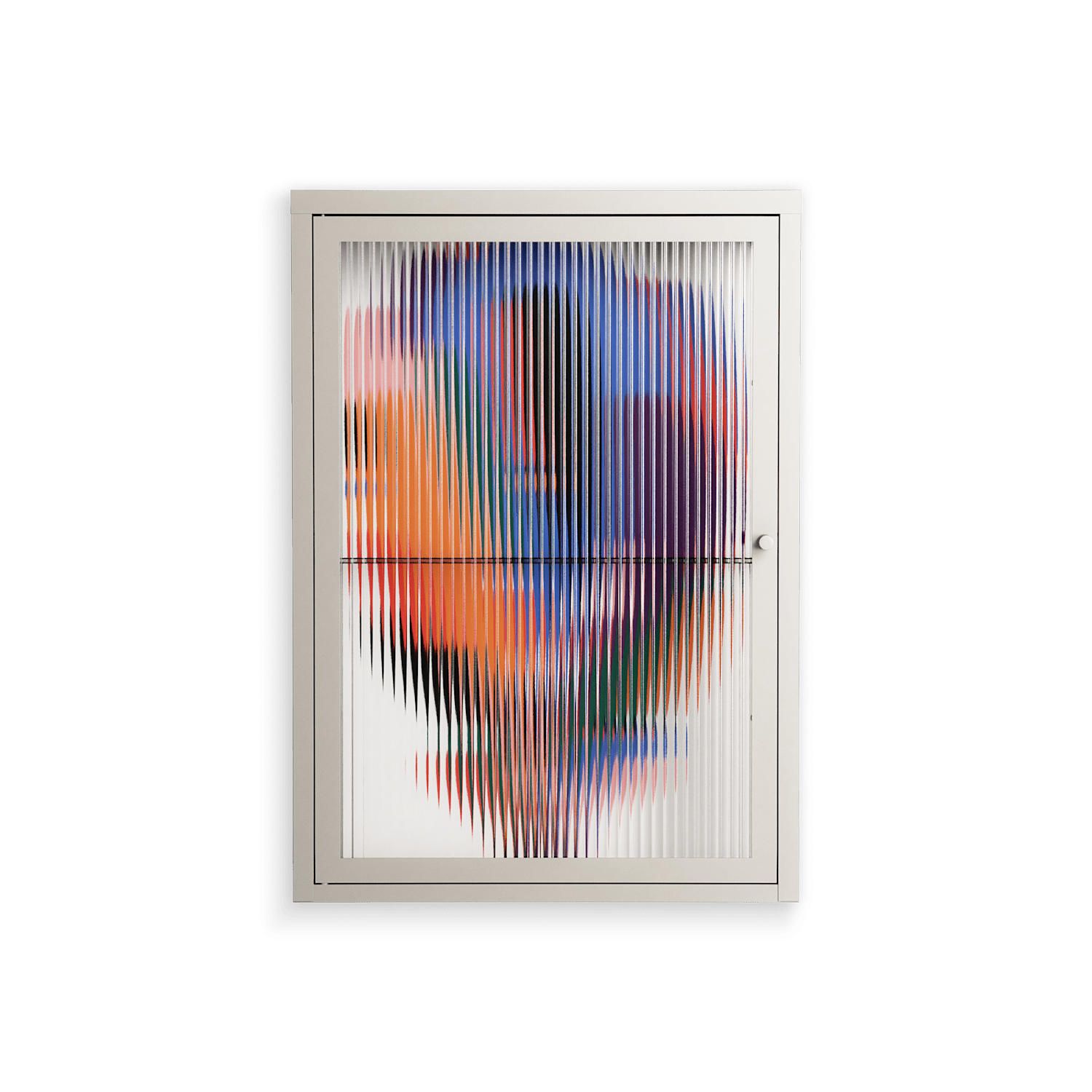 Balloons - Wall Cabinet - Vratislav Pecka - Pebble - Reeded glass