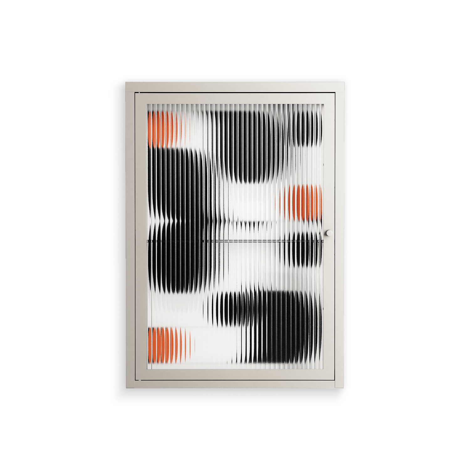 Conserto2 - Wall Cabinet - Vratislav Pecka - Pebble - Reeded glass