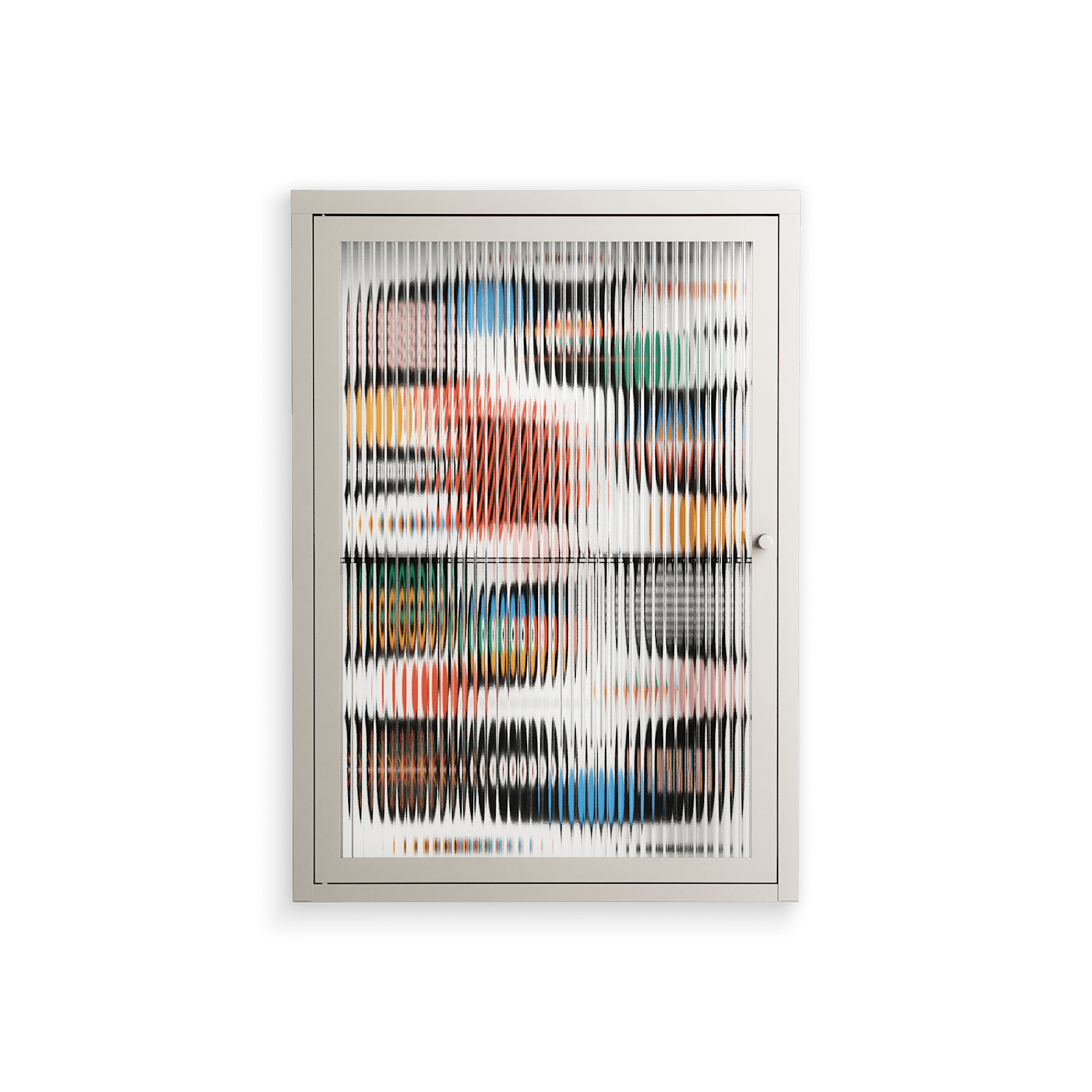 Connections - Wall Cabinet - Vratislav Pecka - Pebble - Reeded glass