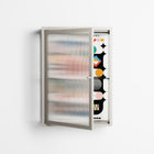 Connections - Wall Cabinet - Vratislav Pecka - Pebble - Reeded glass