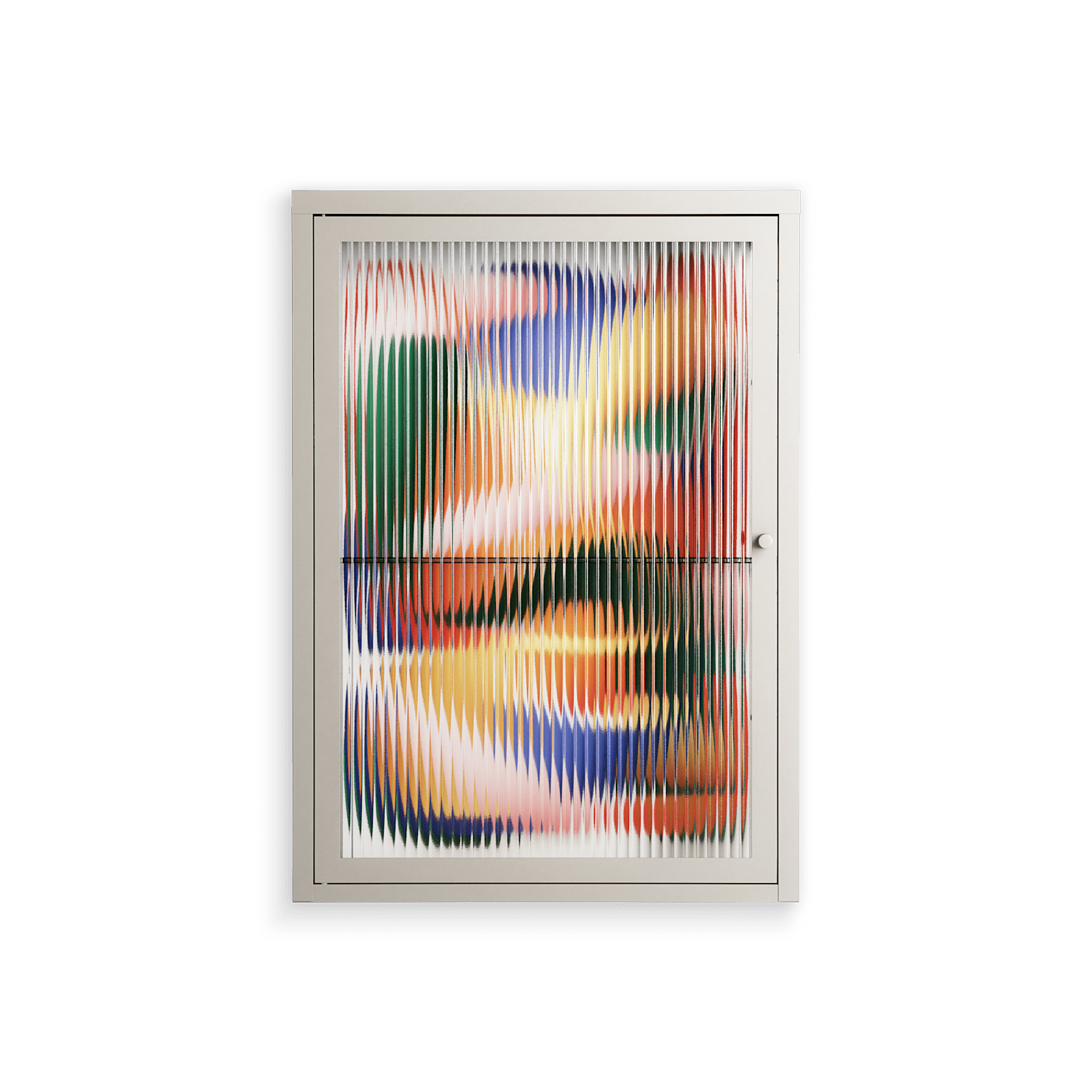 Gloss - Wall Cabinet - Vratislav Pecka - Pebble - Reeded glass