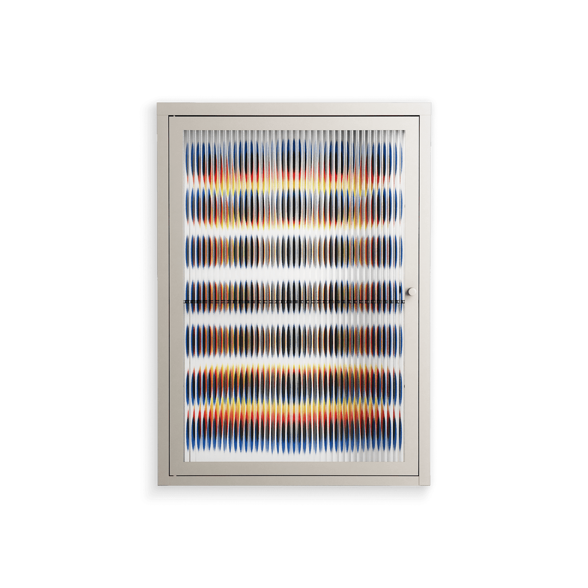 Perspektiva - Wall Cabinet - Vratislav Pecka - Pebble - Reeded glass