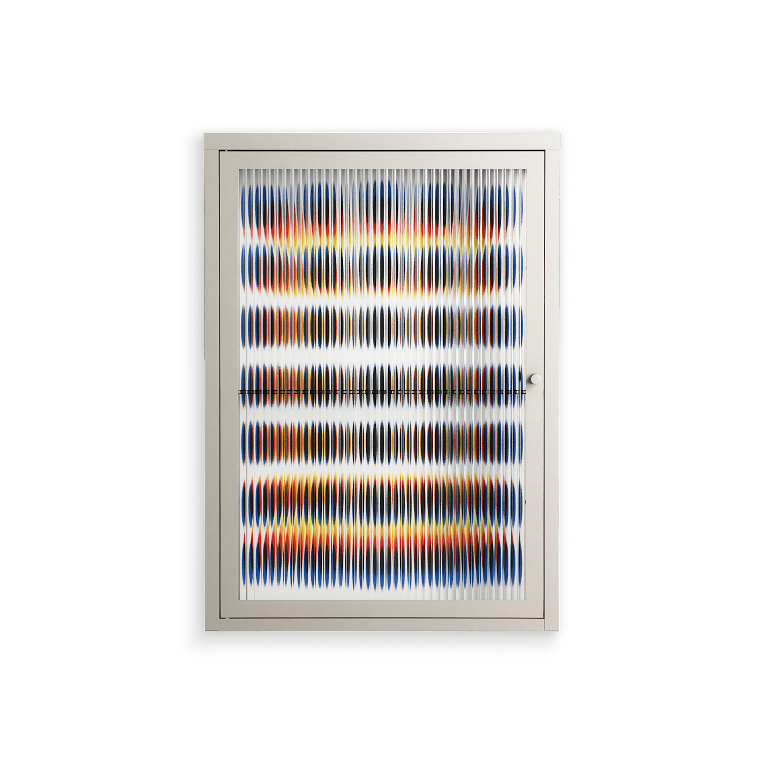 Perspektiva - Wall Cabinet - Vratislav Pecka - Pebble - Reeded glass