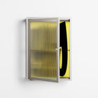 Yay - Wall Cabinet - Vratislav Pecka - Pebble - Reeded glass