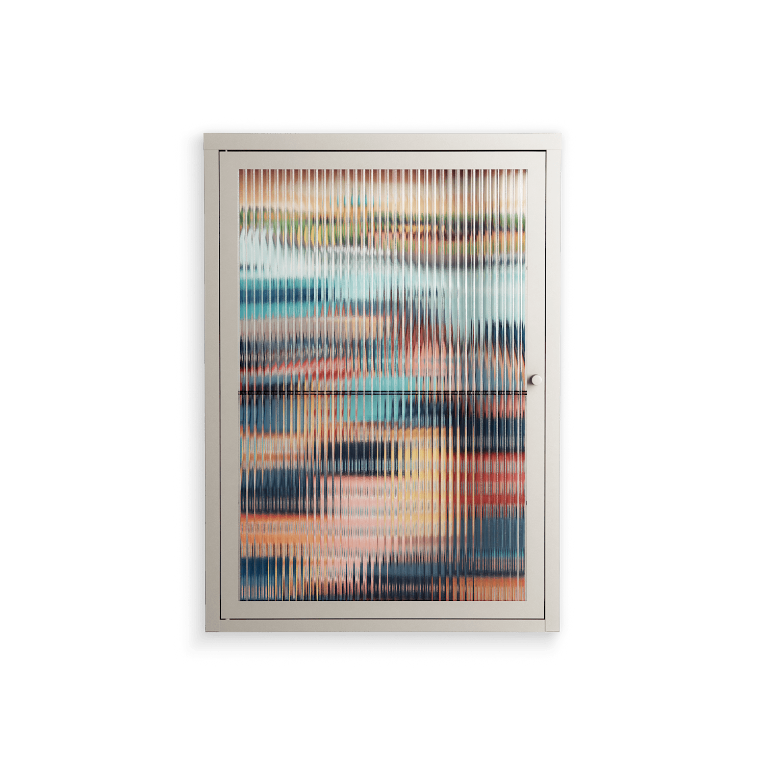 Gamla Stan - Wall Cabinet - Nur Rydberg - Pebble - Reeded glass