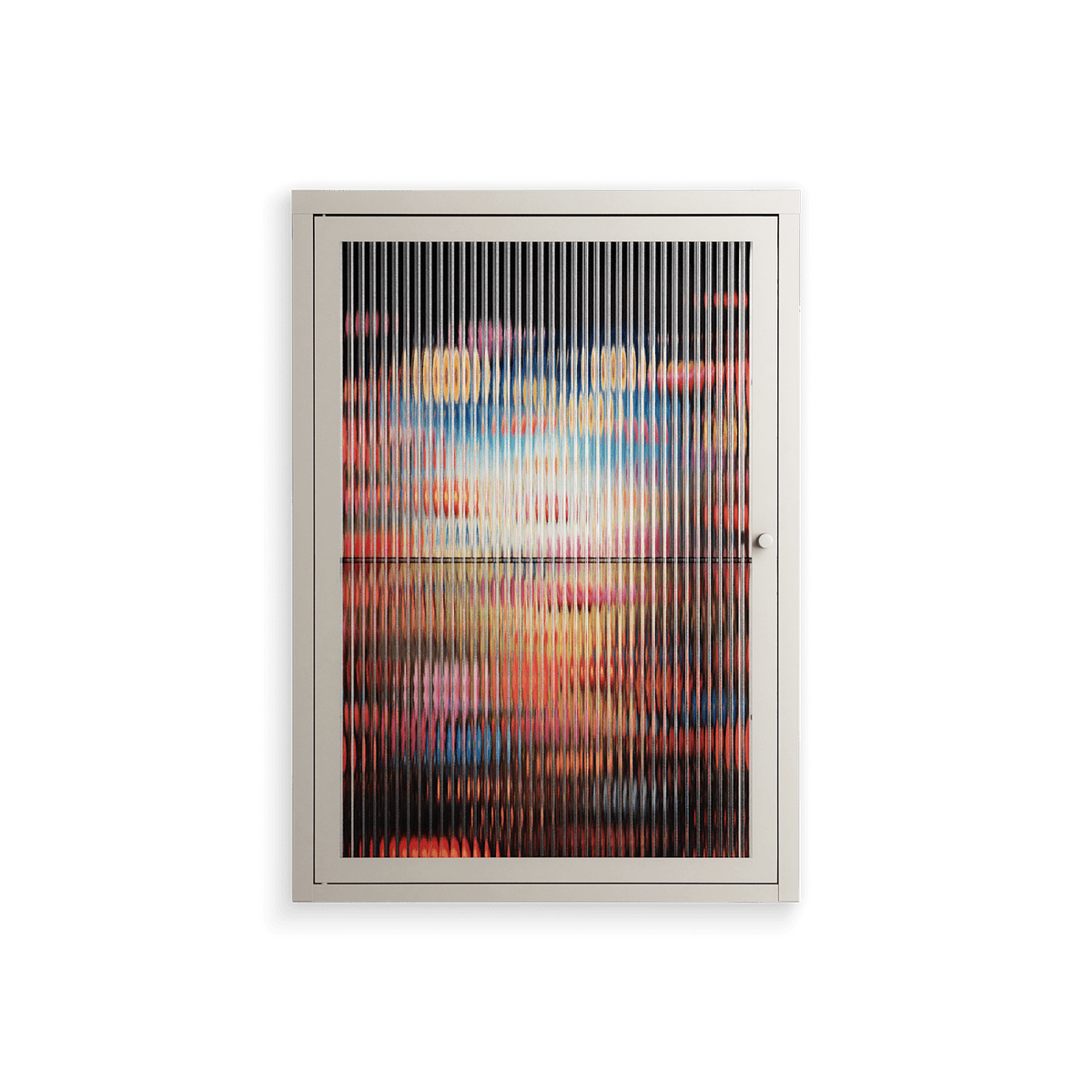 Greatful Meadow - Wall Cabinet - Nur Rydberg - Pebble - Reeded glass