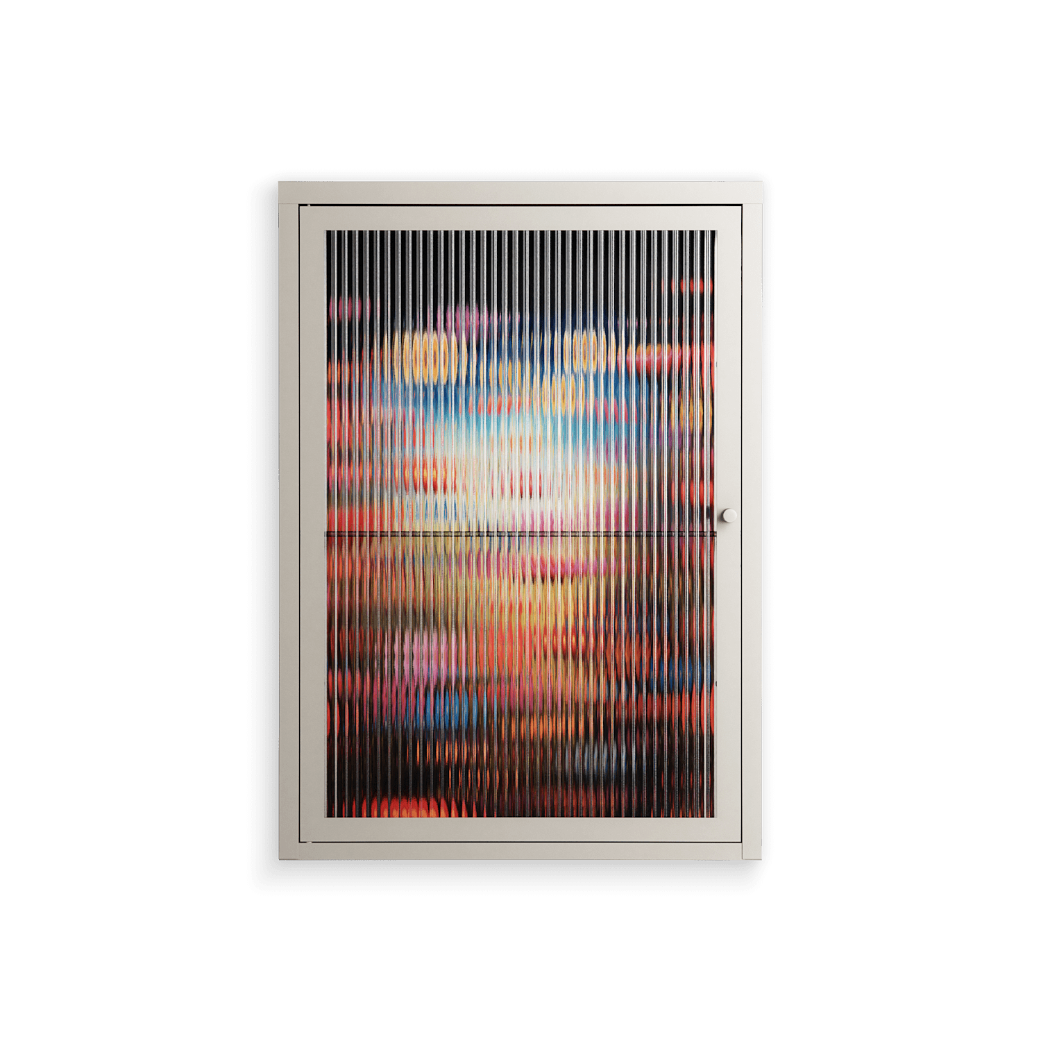 Greatful Meadow - Wall Cabinet - Nur Rydberg - Pebble - Reeded glass