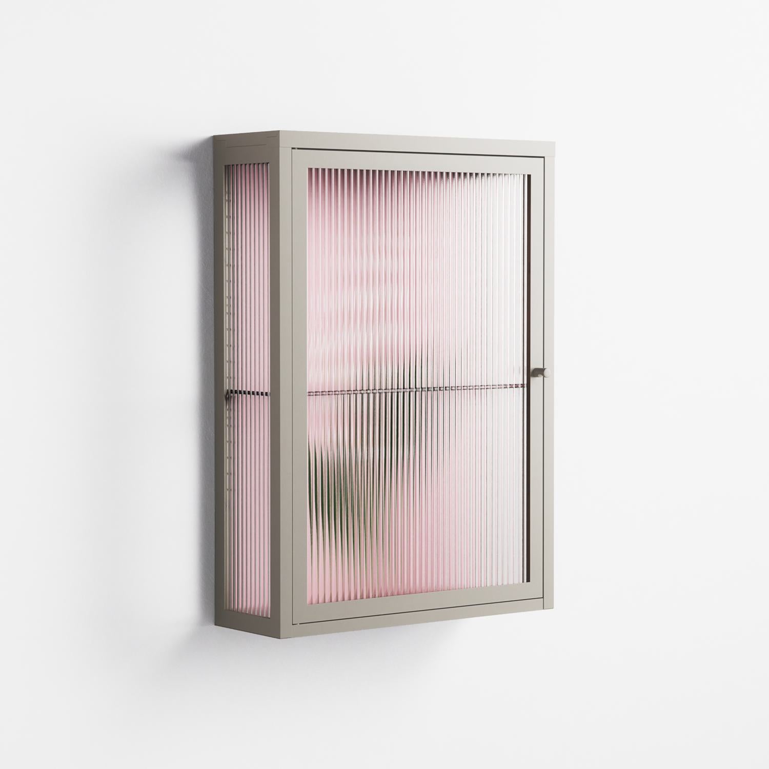 Kalas Konvalj - Wall Cabinet - Nur Rydberg - Pebble - Reeded glass