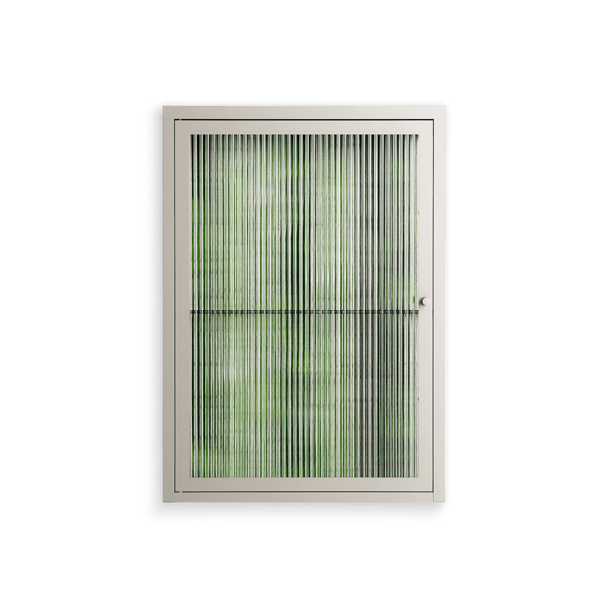 Björkskog - Wall Cabinet - Nur Rydberg - Pebble - Reeded glass