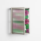Pink Floras - Wall Cabinet - Katie O’Shea - Pebble - Reeded glass